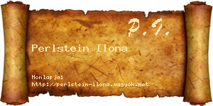 Perlstein Ilona névjegykártya