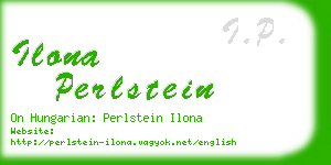 ilona perlstein business card